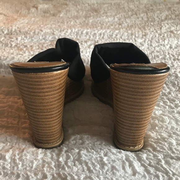 NWOT Xhilaration, Wooden Wedge Sandal, sz 8.5 - Picture 5 of 6